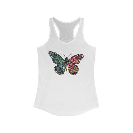 Opposing Forces Butterfly Women's Ideal Racerback Tank