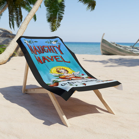 Naughty Navel Beach Towel - Vibrant, Fun Design for Summer Relaxation