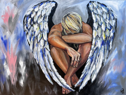 Oh Lord, You Hear My Cry - Original Acrylic on Gallery Wrapped Canvas