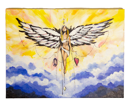 Phoenix Angel - 18"x24" - Original Acrylic on Canvas